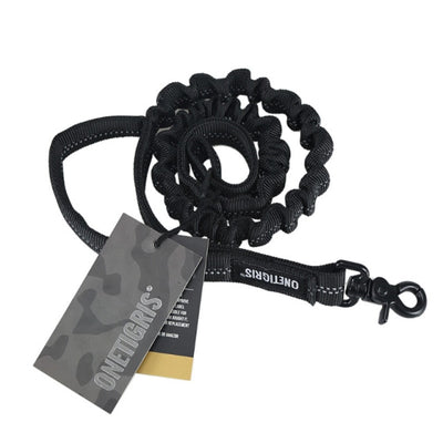 Black Quick-Release Reflective Dog Leash - SEALSGLOBAL