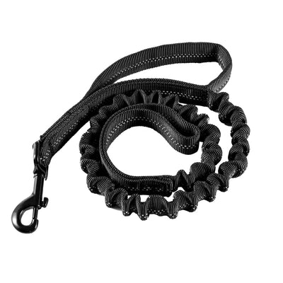 Black Quick-Release Reflective Dog Leash - SEALSGLOBAL